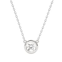 Collana Ama Donna in Oro bianco Diamante Lab Grown 0.51 Ct AMA-GI-106-16 - AMA-GI-106-16-1